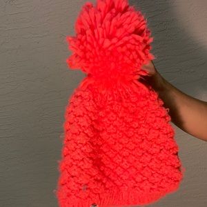 Hot pink beanie